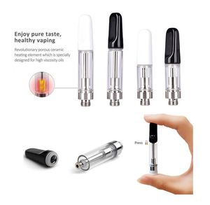 USA Ultra-low Price Warehouse Atomizers Ceramic Coil Carts Vape Cartridges Empty Oil Tank Device 510 Thread Thick Oil Cartridge Glass Tank Vape Pen In Stock Wholsale