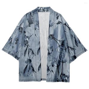 Mäns sömnkläder kimono mantel japansk stil män sommar hem bad haori cardigan skjorta coat casual lös man jacka yukata kläder