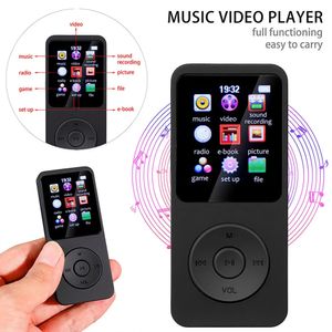 MP3 MP4 -spelare 18inch Mini WalkmanPlayer Multilanguage Bluetooth 50 Student Music Player USB 20 35mm Jack för Windows 231030