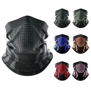 Cycling Caps Masks Thermal Face Bandana Mask Cover Neck Warmer Gaiter Bicycle Ski Tube Scarf Hiking Breathable Print Women Men Winter 231030