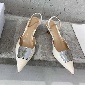 s sandali di punta casual di moda estiva scarpe da donna concisa vera vera pelle chaussure femme size 790 sandalo caual fahion scarpa concie chauure