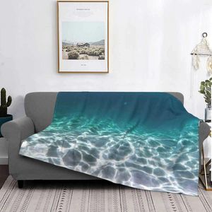 Blankets Copy Of Under Water Latest Super Soft Warm Light Thin Blanket Beach Sea Summer Day Picnic Holiday Vacation Sand