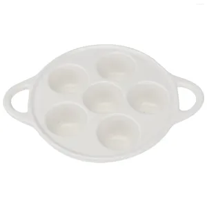 Dinnerware Sets Bakeware 6 Compartments Dish Cake Mold Escargot Kitchen Trays Gadget Holes Holder Cooking Tool Utensils Serving Plate