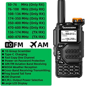 Walkie Talkie Quansheng UV K5 Portable Radio Am FM Two Way Commutator Station Amatör Ham Wireless Set Long Range Mottagare 231030