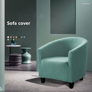 Chair Covers Fabric Sofa Cover Jacquard Solid Couch Single Seat Slipcovers Protector For Living Room El Washable 15 Color