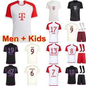 Club Men Kids 10 SANE Soccer Jersey Set 39 TEL 8 GORETZKA CHOUPO-MOTING DE LIGT DAVIES MIN-JAE KIMMICH UPAMECANO LAIMER GNABRY 9 KANE Football Shirt Kits 20-23 BaiRen