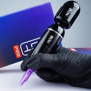 Tattoo-Maschine Noir Pen Kit mit kabelloser RCA-Batterie, LED-Anzeige, Mast-Design, Permanent-Make-up-Set, Netzteile 231030