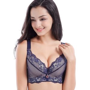 Reggiseni push up imbottiti per donna Reggiseno in pizzo taglie forti Aggiungi due coppe con ferretto Reggiseno anteriore Clre per busto grande 231027