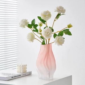 Vases Nordic Glass Vase Decoration Modern Home Garden Pots And Planters Room Decor Light Luxury Living Gift