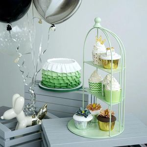 Ferramentas de cozimento gaiola para cupcake festa decoração casamento doce sobremesa mesa fornecedor padeiro vitrine bolo suporte balão rack