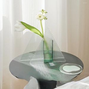 Vaser nordisk dekoration hem växt krukor dekorativt glas för blommor arrangemang lyxdekor högt golv vardagsrum