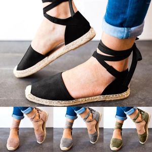 Sandals Summer Fashion Womens Casual Shoes Flat Lace Up Leisure Roman For Bunions Women