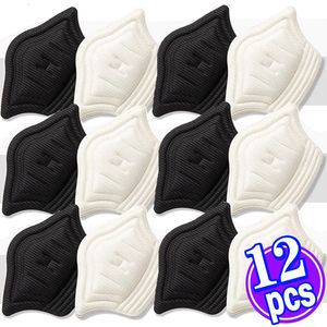 Acessórios de peças de sapatos 12pcs palmilhas remendo almofadas de calcanhar para sapatos esportivos almofada de tamanho ajustável almofada de alívio de dor inserção protetor de palmilha adesivos 231030