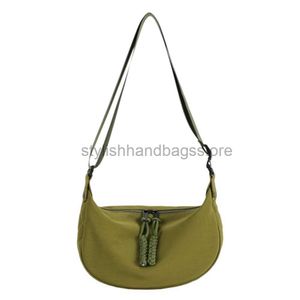 Bolsas de ombro Bolsa Crossbody Grande Capacidade Nylon Composto Sound Bag Respirável Feminino Durável Zíper Durável Uso Casual Diáriobolsas elegantesloja