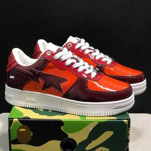 캐주얼 신발 sk8 mens 여자 sta low abc camo 스타 흰색 녹색 빨간색 검은 옐로우 스니커 남성 여자 신발과 상자 hoij