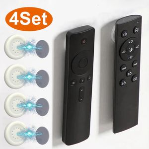 Hooks Rails 4 Set Strong Magnetic Wall Mount Anti Lost Magnet Holder For Fidge Sticker Remote Control Storage Home Organizer 231027