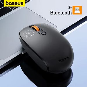 Möss BASEUS F01B Mus Trådlös Bluetooth 50 1600 DPI Silent Click för MacBook Tablet Laptop PC Gaming Accessories 231030
