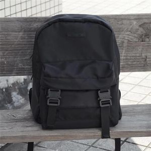 Backpack 20FW Version ALYX Backpacks Men Women Top Quality 1017 9SM Double Front Pockets Bags Nylon Rubber Patch271j