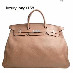 Birkis 50 Handbags Tote Bag Large Capacity Customized Limited Edition Taurillon Clemence Handbag Brown Have Logo