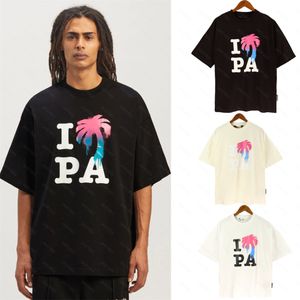 Palms Palm Angel PA Harajuku 23SS Primavera I LOVE PA Lettera Stampa Logo Luxurys T Shirt Allentata Oversize Hip Hop Unisex Manica corta Tees Angels 2025 PKU