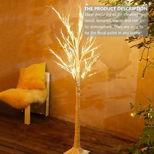 Nattljus 90 cm julgran med LED Birch Light Creative Luminous Lamps År Dekorativ lampdekor