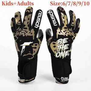 Спортивные перчатки для мужчин и женщин, вратарь, латексные футбольные перчатки для детей и взрослых, утепленные футбольные перчатки, защита 231030