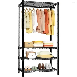 Cabides Ulif H2 Roupas resistentes Rack Vestuário para pendurar organizadores de armário e sistema de guarda-roupa de metal de armazenamento