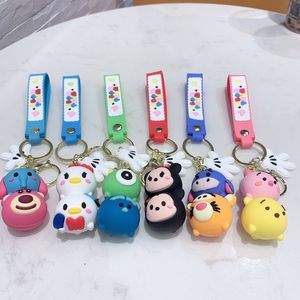 Diediele Small Animal Wholesale Small Accessories Silicone Doll Keychain Keychain Keyring Pendant Cartoon Gift