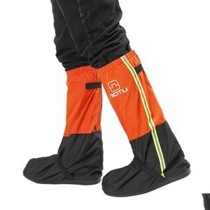 Outdoor Gadgets Waterproof Rain Boot Shoe Er With Reflective Strap Motorcycle Boots Anti-Slip Pads Winter Leg Gaiters Drop Delivery Dhfhr