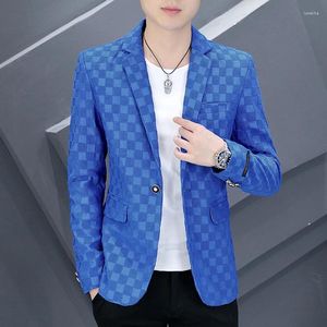 Mäns kostymer 2023 Boutique Fashion All-Match Casual Suit Korean version Slim Young Trend Stilse High-End Blazer