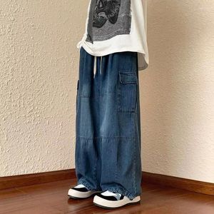 Jeans da uomo Casual Hip Hop per uomo Pantaloni cargo larghi larghi a gamba larga Pantaloni moda Harajuku Streetwear da uomo