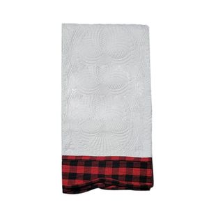 Christmas Large Size Heirloom Baby Quilts Cotton Baby Blankets Quilted Buffalo Plaid Ruffle Baby Cover Toddler Baby Gift Newborn Swaddle Blanket DOM538