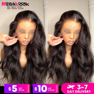 Pelucas sintéticas Body Wave Lace Front Wig 360 Cabello humano completo para mujeres 28 30 pulgadas 13x4 HD Frontal Preplucked 231027
