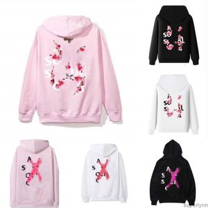 Anti Socials Hoody Usa Trendy Clubs Shirt Blumen Kreuz Kreis Muster Mode Streetwear Antisocials Swearshirt High Street Pullover mit Kapuze Xzqw