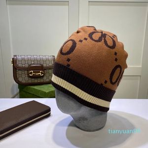 Designer Beanie Bonnet Mens Inverno Chapéu De Lã Mulheres Gorros De Malha Crânio Ao Ar Livre Quente