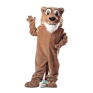 Halloween Colby Cougar Mascot Costume Cartoon Anime Theme Character Christmas Carnival Party Fancy Costumes Adults Size Outdoor Outfit