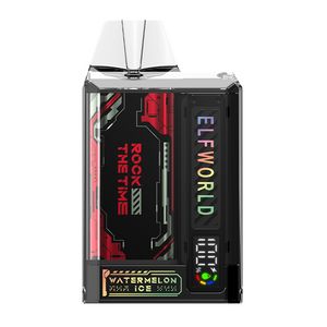 Autêntico ELF WORLD 9000 Puffs Bar Descartável Vape Cigarro Eletrônico Com ELiquid Power Screen Display OEM Caneta Vaporizadora Personalizada