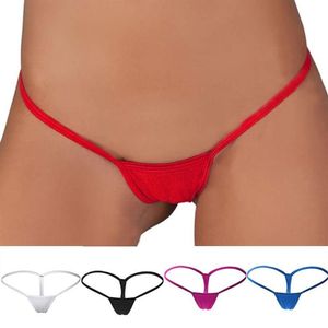 Calcinha feminina mulheres moda roupa interior sexy micro g-string mini tanga lingerie briefs material de poliéster cintura baixa tipo soli208q