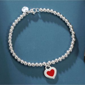 Роскошные сети женские браслеты браслеты Tiff Designer Love Heart Emale Emale Fine Hand Chain Женщина Tiffanjewelry S925 Серебряные девушки браслет 4ZSR