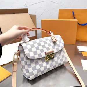 Borsa stilista Nuova borsa classica con nappe a quadretti Princess Bag dimensioni 26X17 cm con scatola pieghevole per aereo sigillata
