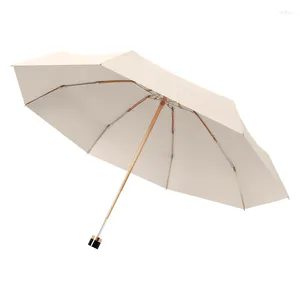 Parasol UV Mini Kids Girls Parasol Womens Parasol Automatyczny lekki Trzy -Kompaktowy Compact Portable Windproof Parapluie Gift