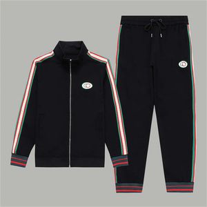 Herrspårsdräkter Designer Mens Tracksuit Luxury Men Sweatsuits Långärmad klassisk modeficka som kör casual man kläder kläder byxor jacka två bit #55