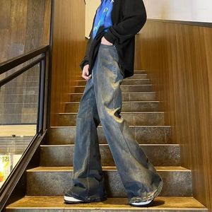 Men's Jeans Boys' Micro Flared American High Street Cleanfit Pants Long And Tall Design Narrow Straight Leg