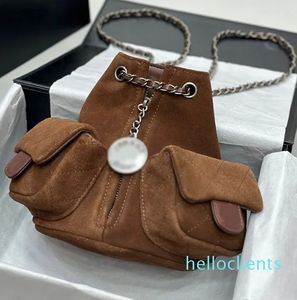 Lüks sırt çantası tasarımcısı buzlu sırt çantası lüks omuz sırt çantası tasarımcısı crossbody çanta kadın cüzdan ortaçağ kurbağa çanta süet zinciri