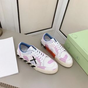 designer al largo di tela nera vulcanizzata Scarpe freccia arancione blu scuro blu scuro scarpe casual rosa rosa a basso contenuto di uomini e donne con lata di punta con la punta del punta del piede