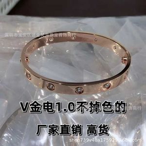 Marke Artier Armbänder Online-Shop V-Gold-Armband aus Roségold mit zehn Diamanten und Schnalle, voller Himmelsstern, 18 Karat, mit Originalverpackung