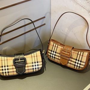 Klassische karierte Unterarmtasche, Vintage-Schultertaschen, Designer-Handtasche