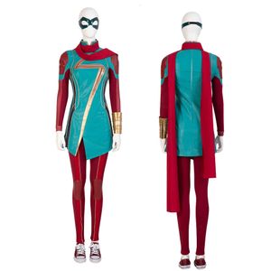 Cosplay Wonder Lady Cosplay Costume Superheroine Kamala Khan Stage Performe Clothing Carnival Masquerade Strój z szalikiem i butami