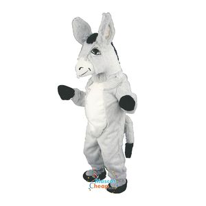 2024 rabat na szary osła Mascot Costume Cartoon Anime Postacie Choink Carnival Party Fancy Costumes Dorośli rozmiar