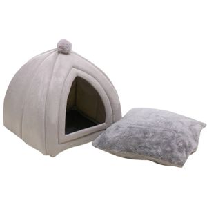 kennels pens Pet Cat Bed Home Collapsible Tent Soft Winter Dog Bed Yurt Shaped Dog Kennel Small Animal Puppy Chihuahua Nest with Mat 231030